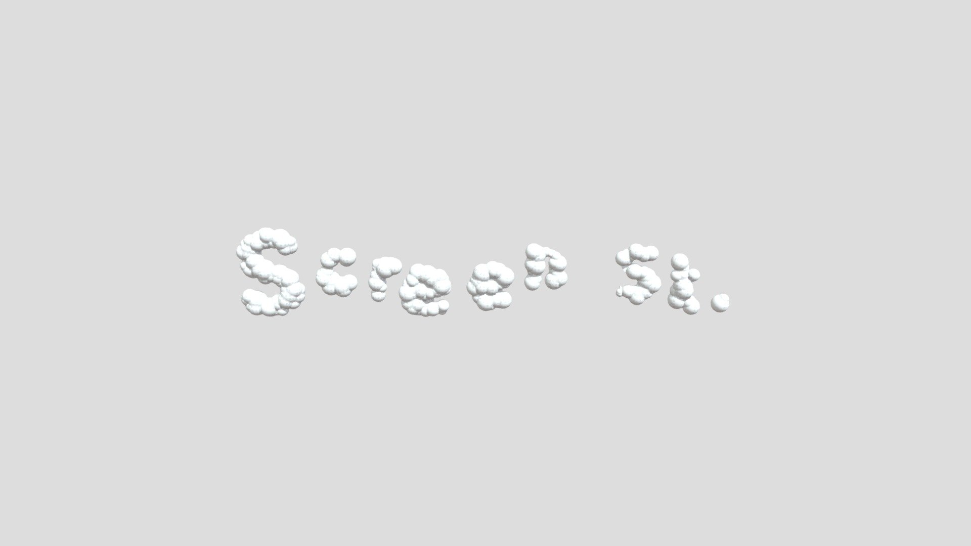 Cloud Sign — Sketchfab embed 3D viewer
