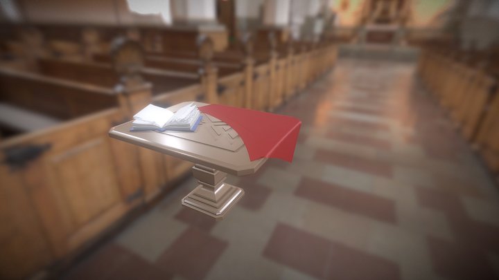 Table Medieval 3D Model