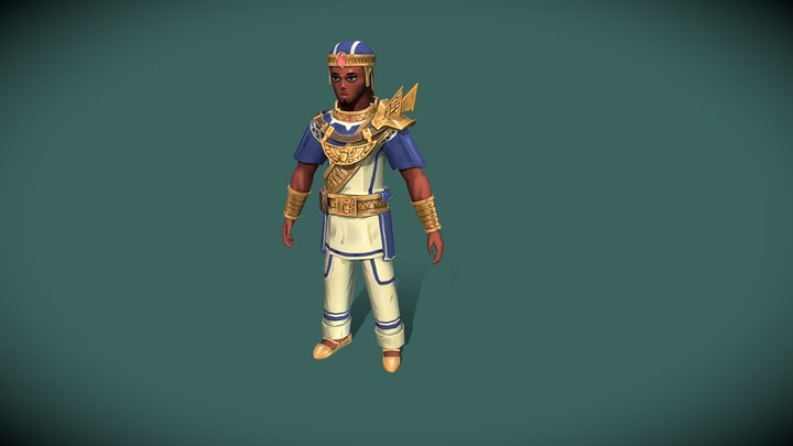 [Student Work] Male Warrior Ancient Egypt 3D Model