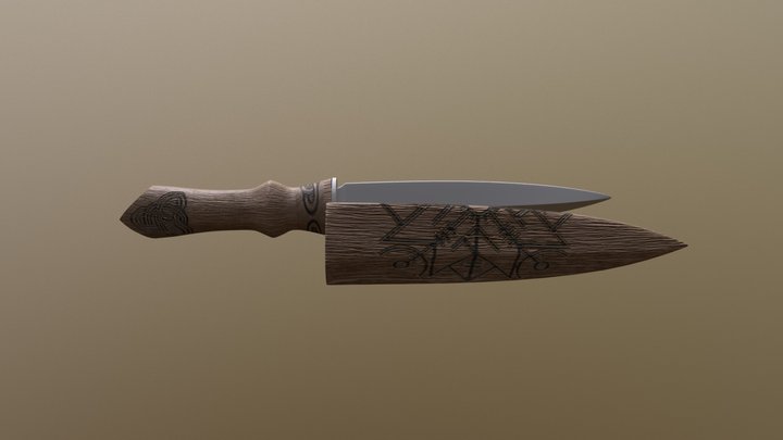Viking Dagger 3D Model
