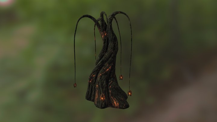 The Bioluminescent Tree 3D Model