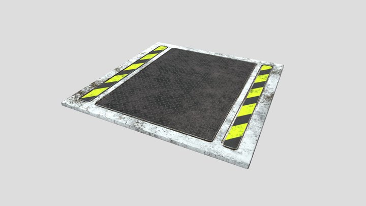 Rusty floor panel 3D Model