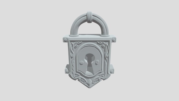 Ornate Padlock – Free 3D Model STL