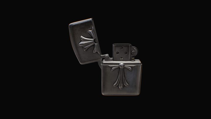 Chrome Hearts Zippo Lighter 3D Model