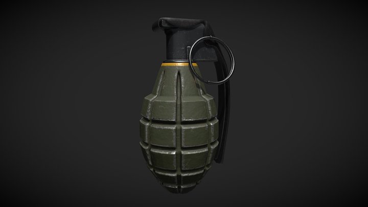Hand Grenade 3D Model