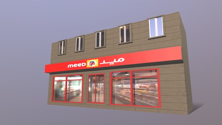 meed grocery store 3D Model