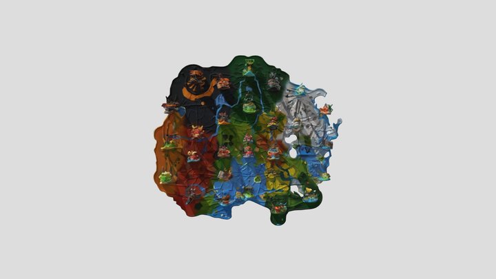 Mario Kart World map 3D Model