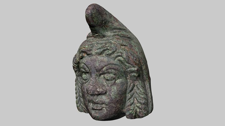 Applique in the form of a male head 3D Model