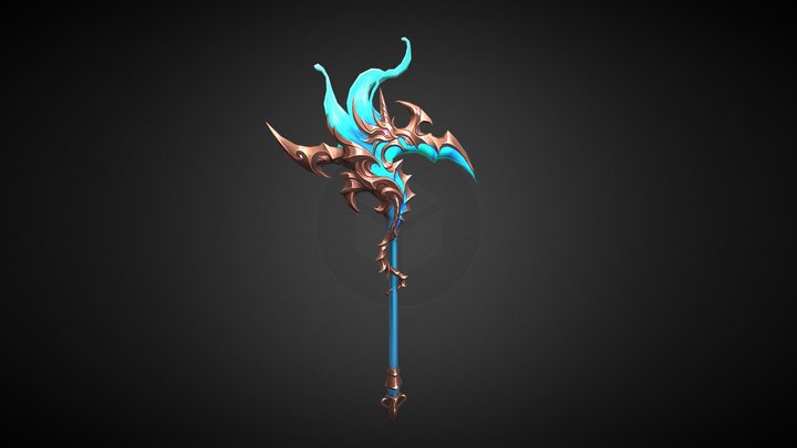 Stylized Fantasy RPG Bell 3D Model
