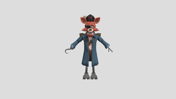 Captain Foxy – Kostenloses 3D-Modell STL