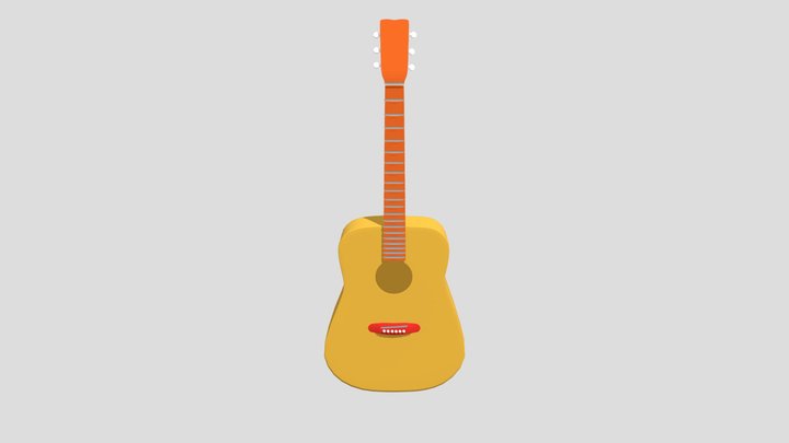 bad 3d guitar 3D Model