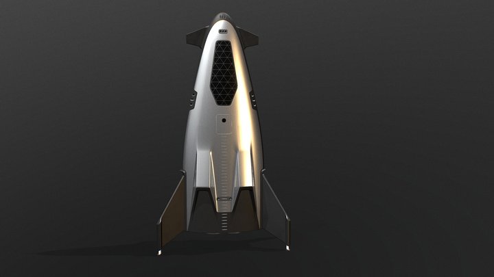 Spacex Starflight Shuttle Concept 3D Model