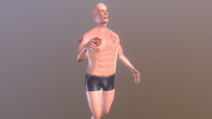 Portfolio 5 - Posed human 3D Model