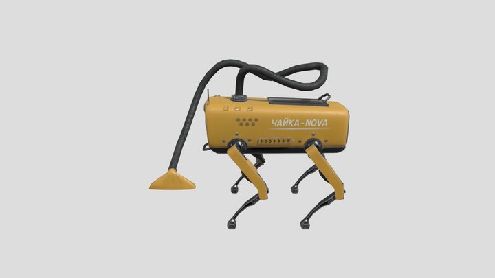 Post Soviet Vacuum Cleaner 3D Model 3D Model
