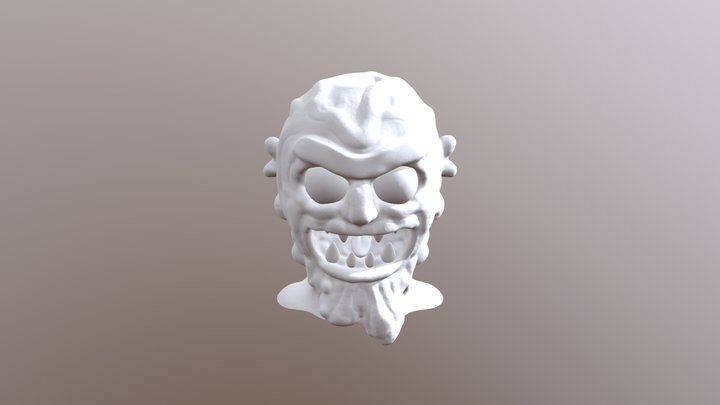 Scary Terry Head Bust 3D Model