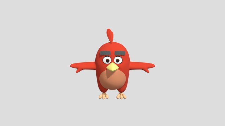Red bird 3D Model