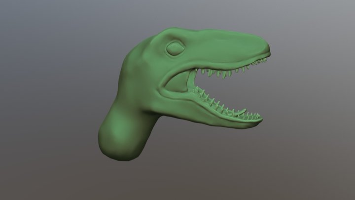 Velociraptor head 3D Model