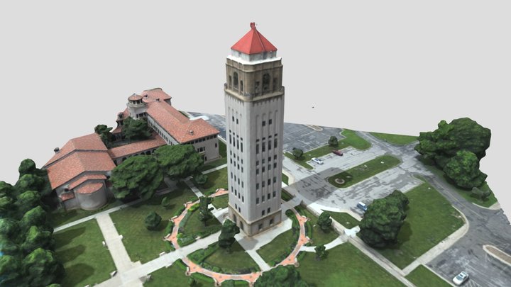 Unity Village Tower Lee's Summit, MO Textured 3D 3D Model