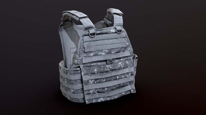 Combat Vest 3D Model