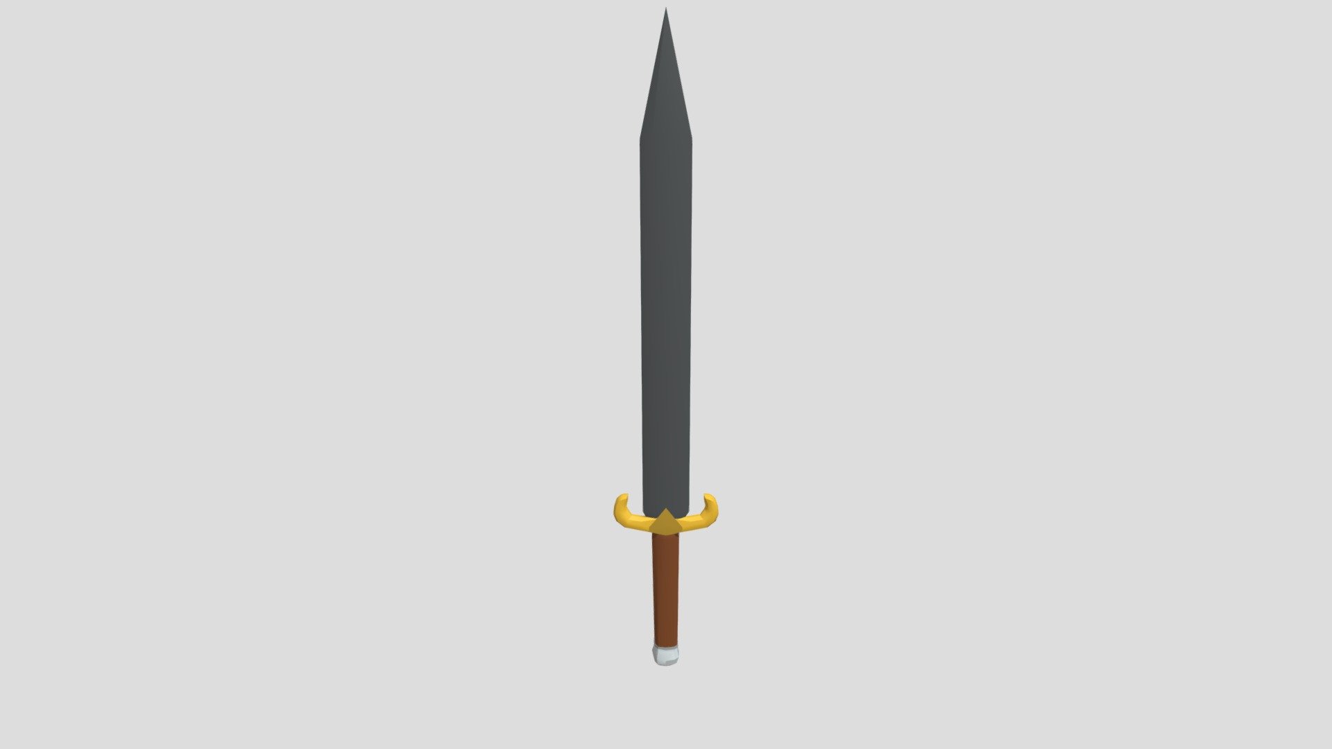 3D lowpoly sword