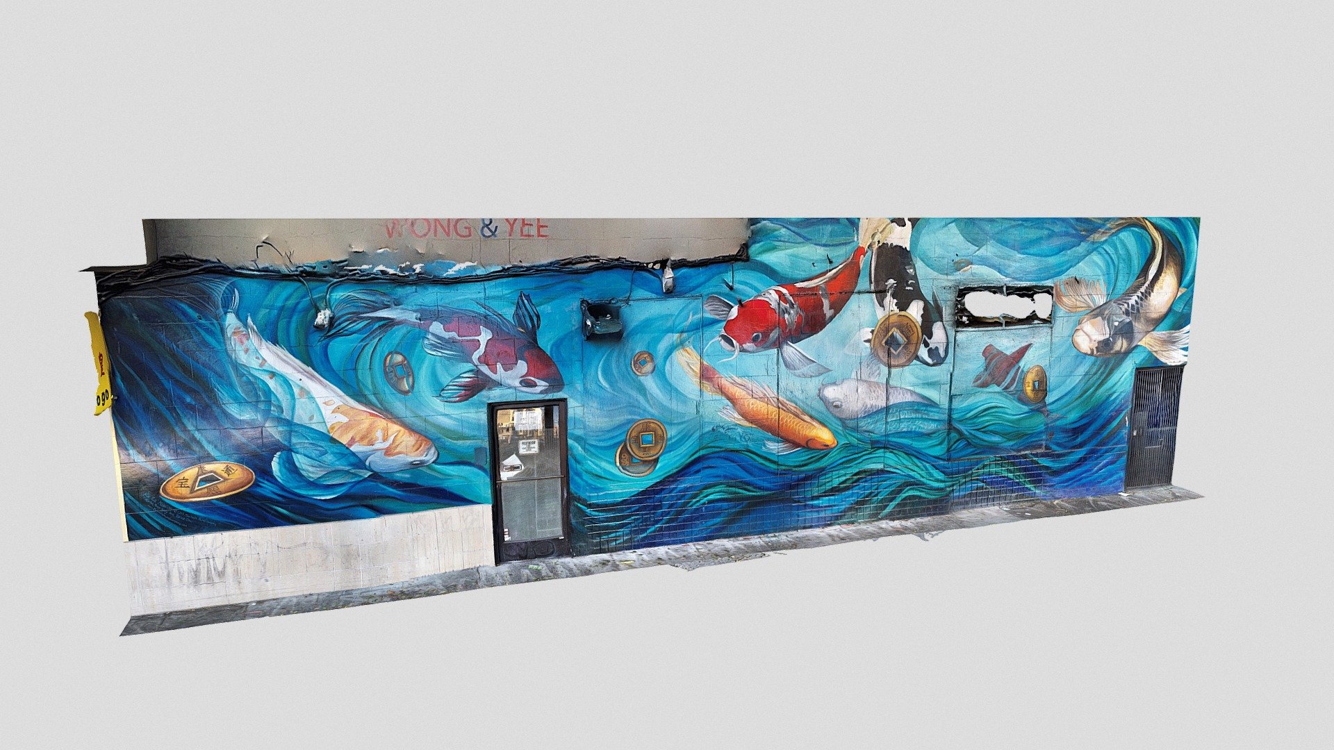 Day 129: Fish Mural - 1scanaday