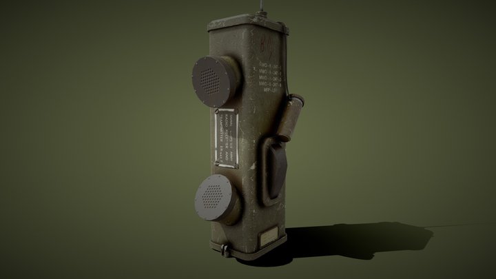 WWII Handheld Radio SCR-536 Radio Transceiver – Free 3D Model STL