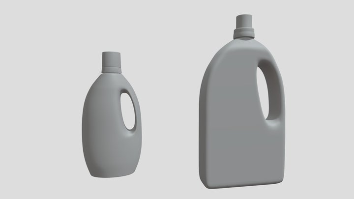 Fabric softener bottle 3D Model