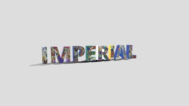 Imperial Letters 3D Model