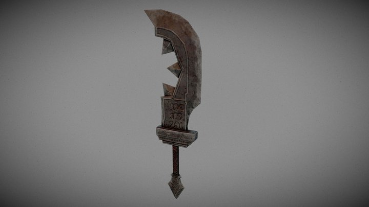 Sword Stylized Old Asset 3D Model