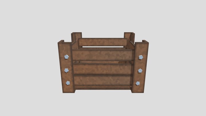 Medieval Crate 3D Model