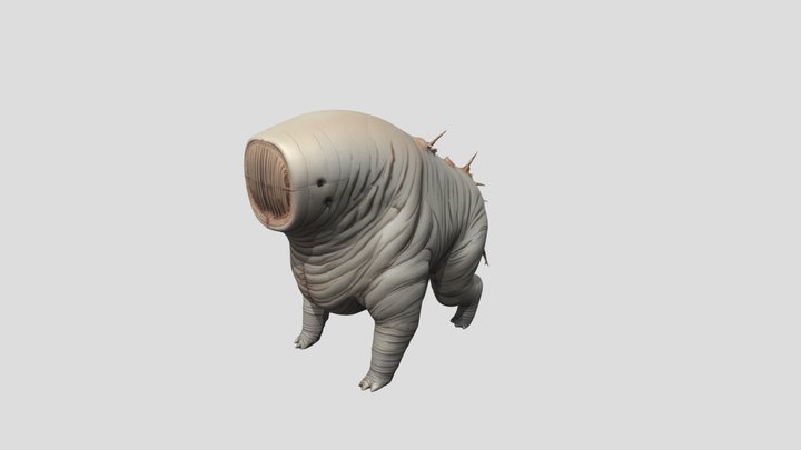 Alien-like Vortigaunt Dog 3D Model