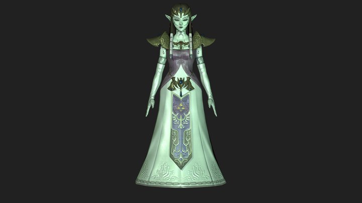 Zelda Possesed for SSB4 3D Model