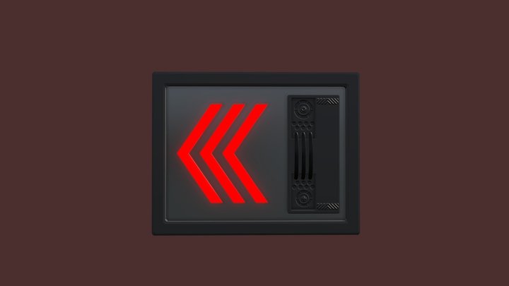 Neon Wall Panel 3D Model