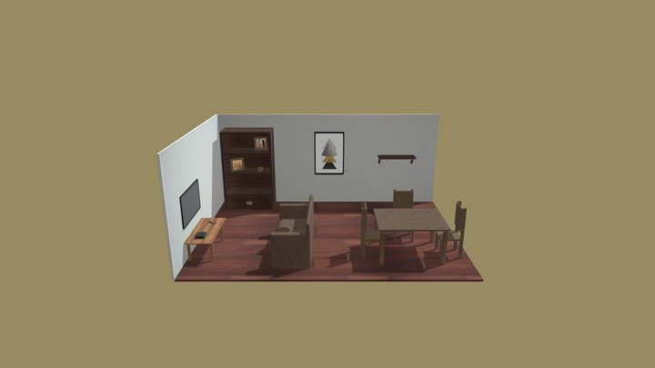 diorama sala 3D Model