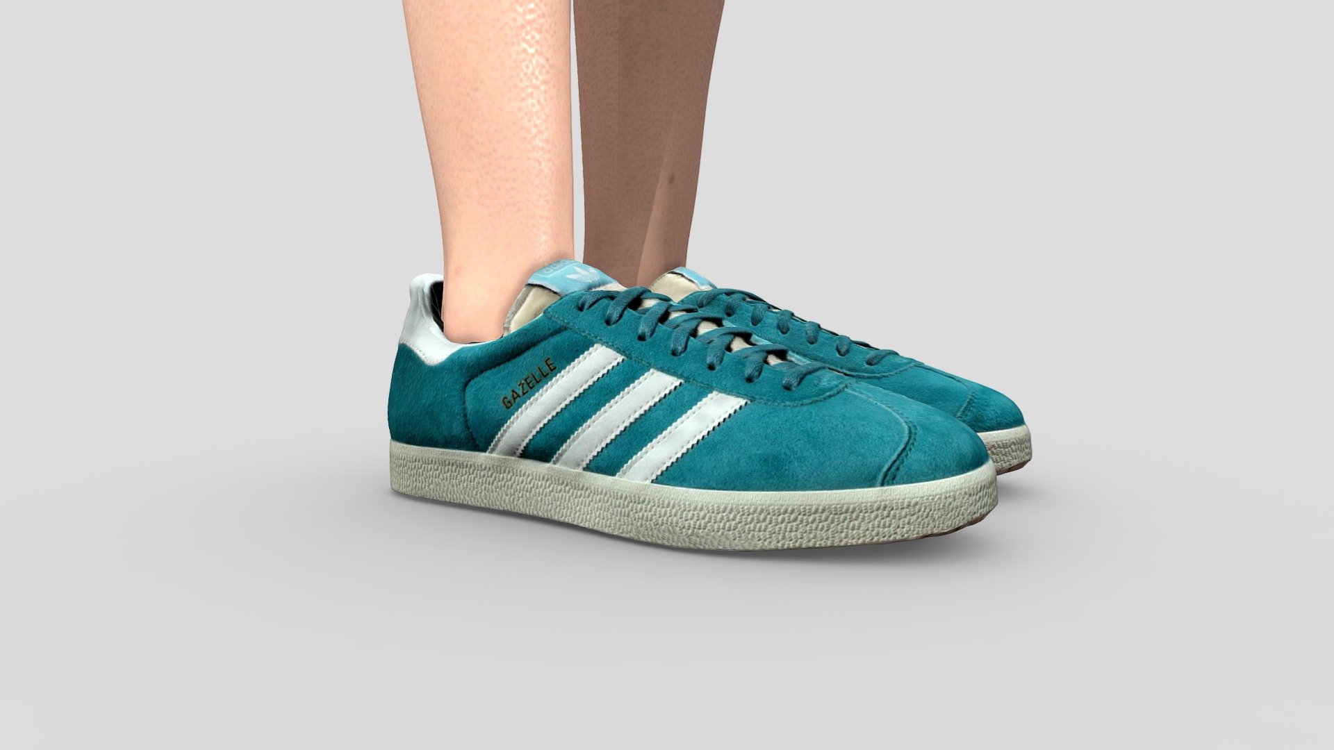 adidas gazelle silver green womens Adidas ADIDAS GAZELLE SHOES IG1061 – Kick Theory main image 1
