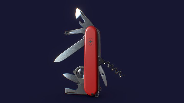 Swiss Army Knife - Victorinox Explorer 3D Model