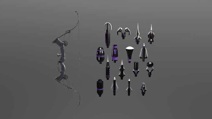 Hawk Eyes Bow 3D Model