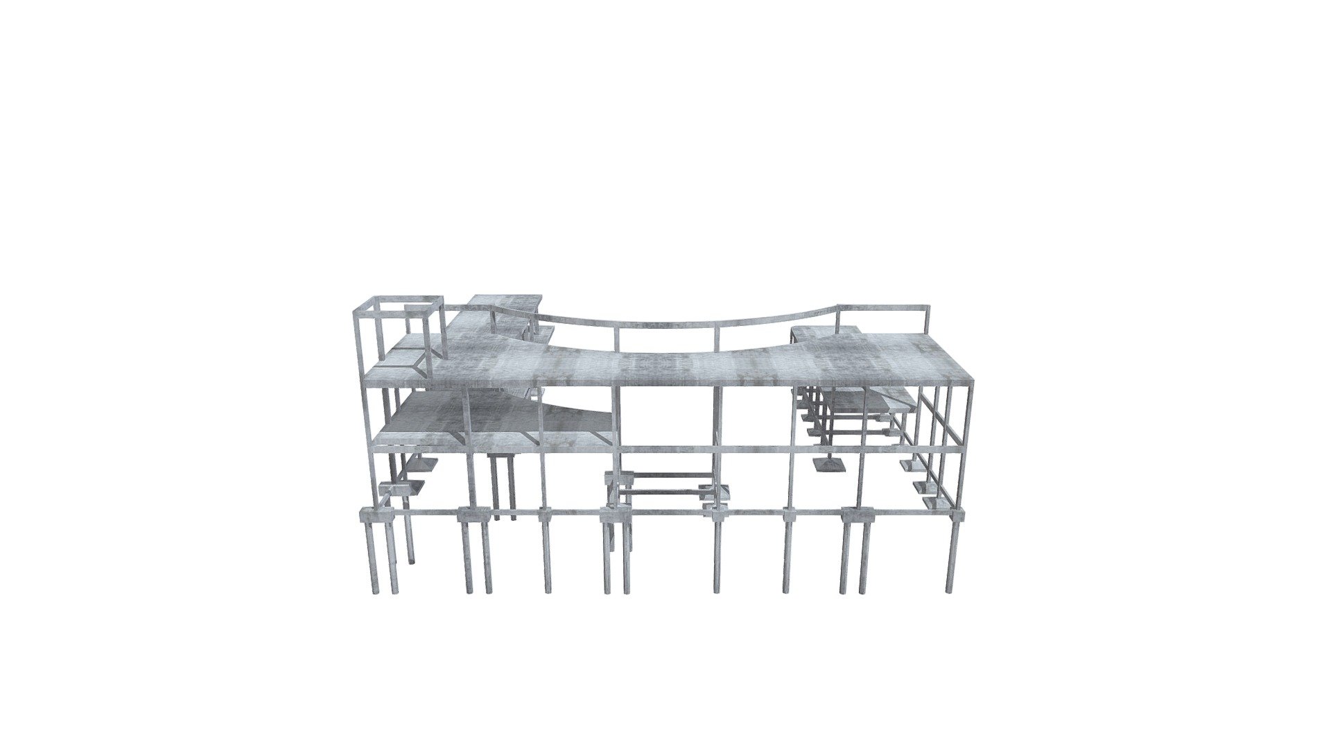 PROJETO ESTRUTURAL 3D VILLA FOOD VEGAS ARIRIZAL