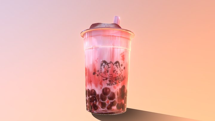 OBJ_BubbleTea_v04 3D Model