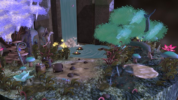 Rat Fairy Forest 3D Model