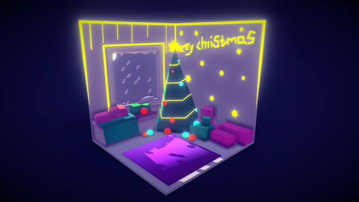 Holiday Scene - Christmas Night