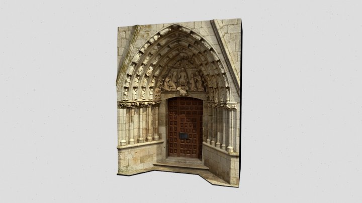 Portada gótica, Herrera de Valdecañas 3D Model