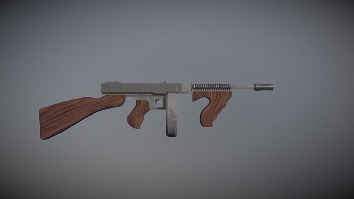 Tommy gun 3D Model
