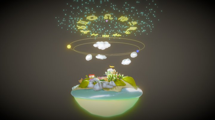 Vedic earth 3D Model