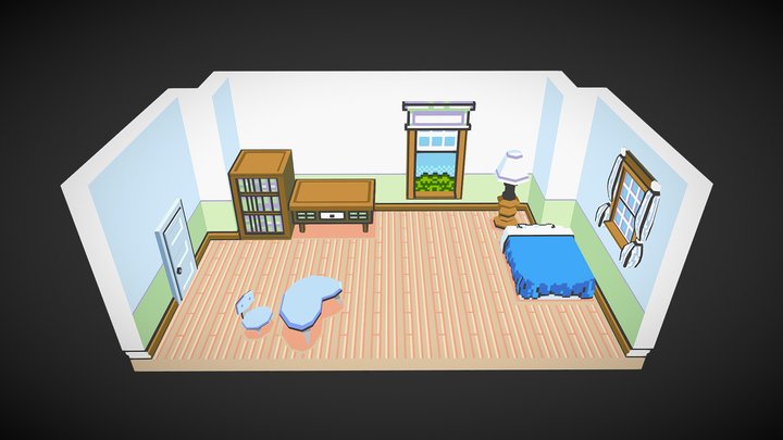 Earthbound: Ness' Room 3D Model