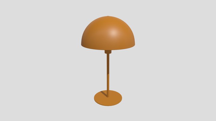 Lucide SIEMON - Table lamp - Ocher Yellow 3D Model