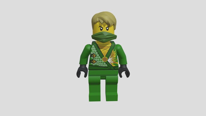 Green Roblox Ninja 3D Model