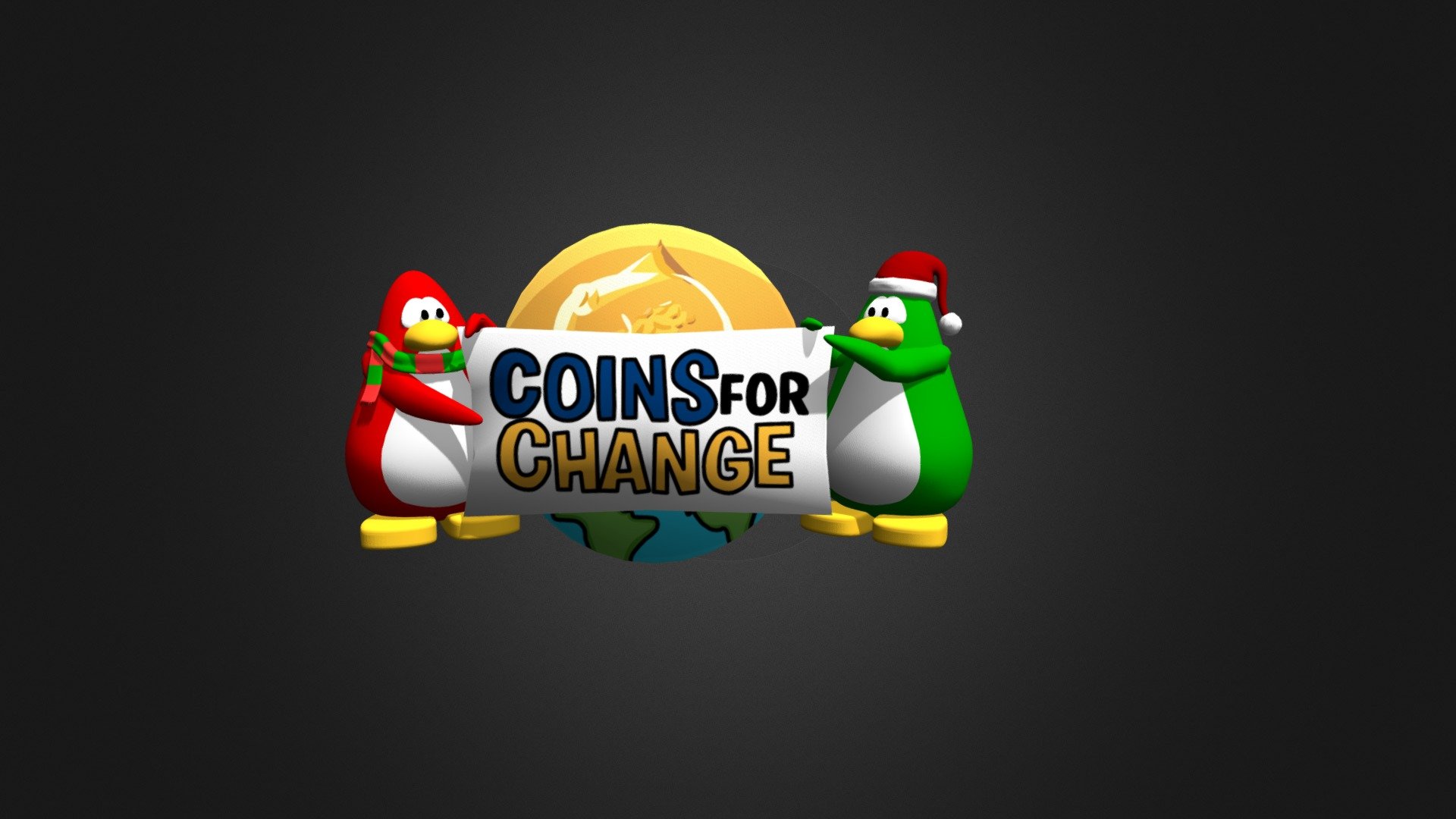 Club Penguin 3D Coins for change logo 3D model by Wydrop [cea3b40