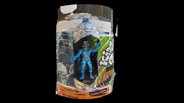 Lata de aerosol con muñeco – Modello 3D gratuito STL