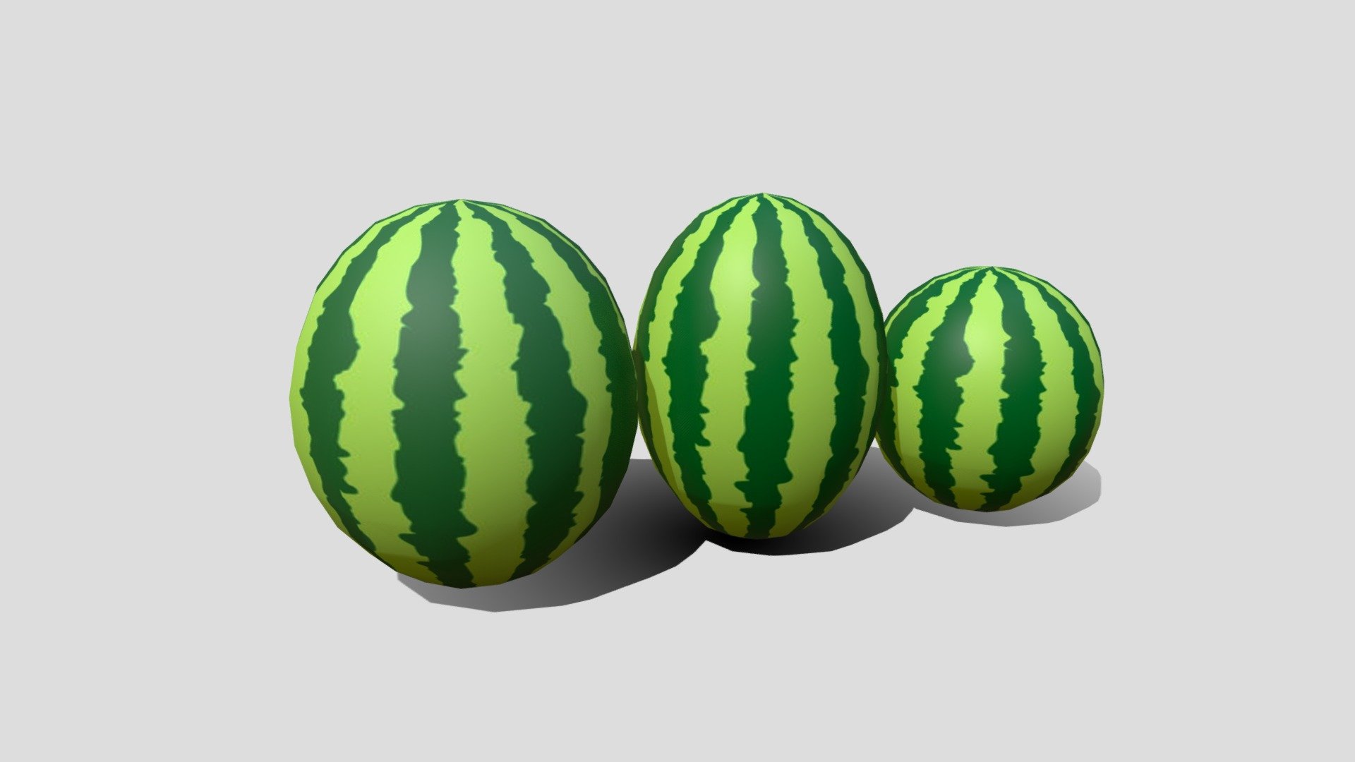 Watermelon - Download Free 3D model by OPREXT [cea52b9] - Sketchfab